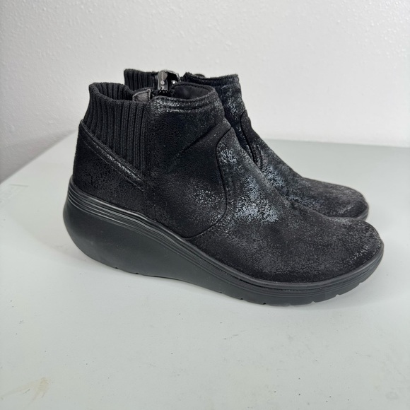 Bzees Weekend Ankle Boots Black Size 8 - Picture 1 of 6